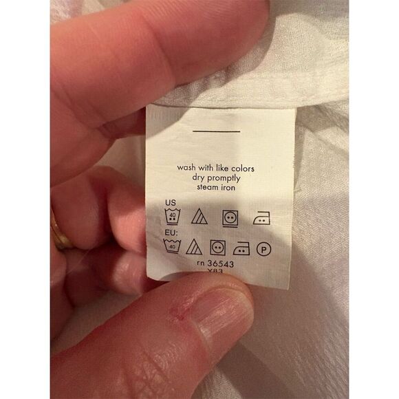 Calvin Klein Men's Slim Fit White Dress Shirt 15.5 Long Sleeve - Picture 7 of 7